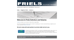 Desktop Screenshot of frielssolicitors.co.uk