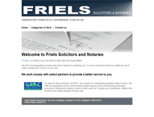 Tablet Screenshot of frielssolicitors.co.uk